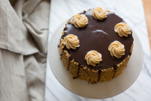 Mad Hatter's Peanut Butter Chocolate Cake