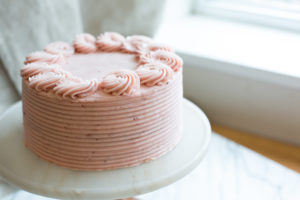 Mad Hatter's Strawberry Buttercream Cake