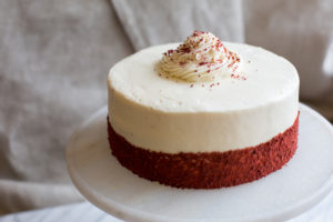 Mad Hatter's Red Velvet Cake