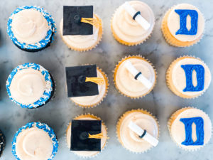 Duke graduation cupcakes