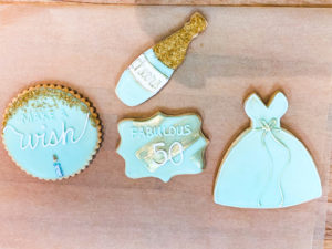 The Mad Hatter's Milestone Birthday Short Dough Cookies.
